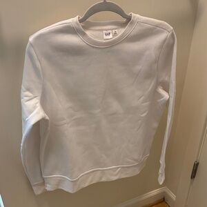 GAP White Crewneck Jacket